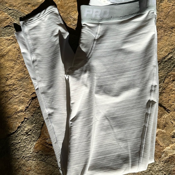 Nike Pro Compression Pants WhiteMens Size XL - Picture 1 of 7